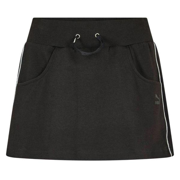 Puma Womens/Ladies Originals Ribbed Mini Skirt - Black - 