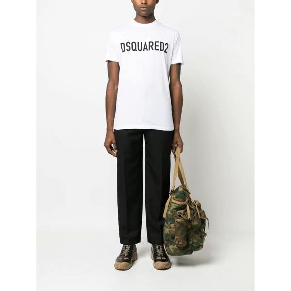 Dsquared Logo-print Slouch T-Shirt   in  White