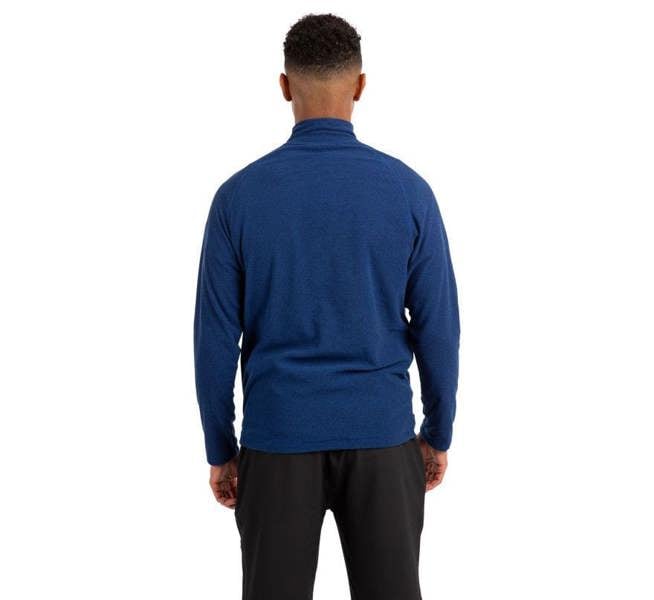 Trespass Keynote fleece top in Dark Navy rear image