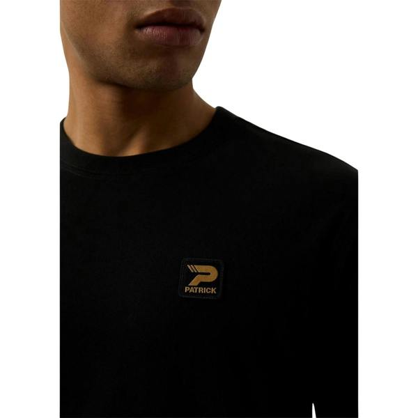 Patrick Mens Campbell Cotton Regular T-Shirt - Black - 