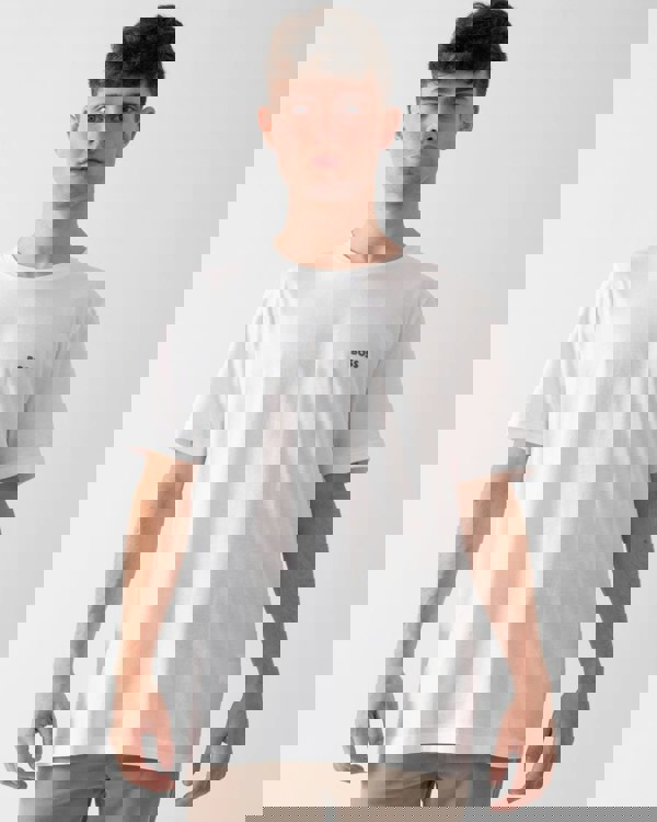 BOSS Green Tee Pima Mens Logo T-Shirt - White 100