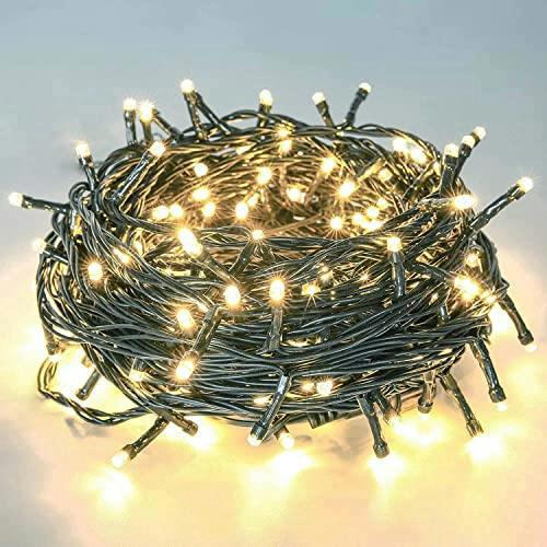 Warm White LED Multifunction Timer Outdoor String Fairy Lights in Sizes 10m to 200m image 8