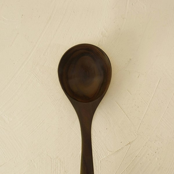 Teak wooden ladle sustainable serving spoon kitchen utensil premium