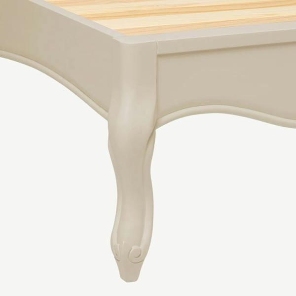 Statement Furniture Juliette Cream Bed Frame French Style with Upholstered Headboard 4ft6 5ft 6ft