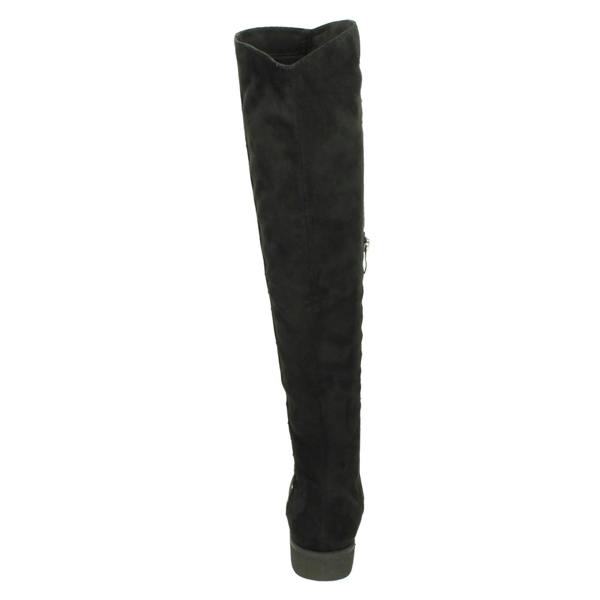 Spot On Ladies Spot On Mid Heel Knee High Boots