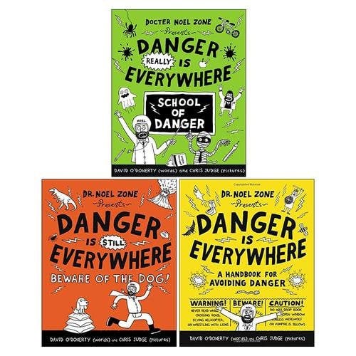 Docter Noel Zone 3 Book Set School Of Danger Beware Of The Dog Danger Is Everywhere