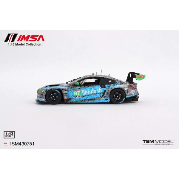 MCSlots BMW M4 GT3 #97 Turner Motorsport IMSA 2023 Laguna Seca GTD 2nd Place 1:43 Scale TSM430751