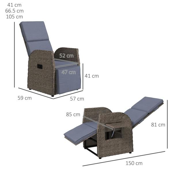 Rattan Recliner Chair