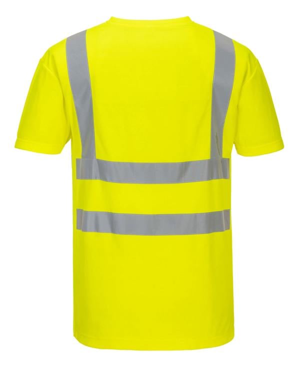 Hi-Vis Cotton Comfort Mesh Insert T-Shirt S/S Portwest