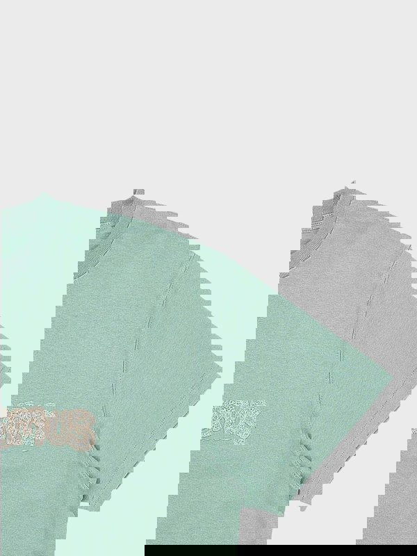 Jacquemus Le T-Shirt Raphia Print Macrame Logo Green - Supplied FashionJACQUEMUS