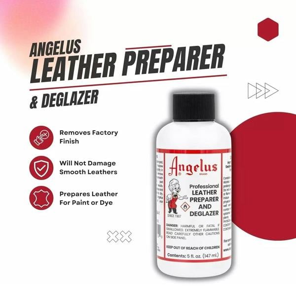 Angelus Leather Preparer and Deglazer for Stripping Top Coats