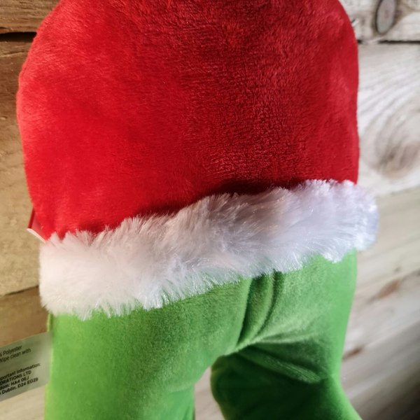 Samuel Alexander 32cm Door Hanging Laughing Elf Animated Indoor Christmas Decoration