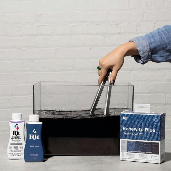 Rit Renew To Blue Denim Dye Kit - Restore Faded Jeans 2x 8oz