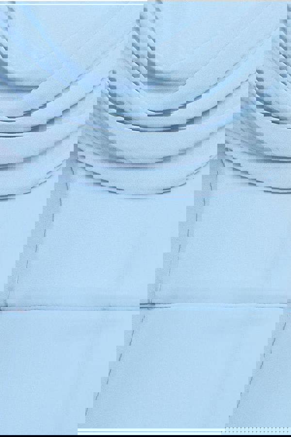 Chiffon Bardot Cowl Neck Maxi Dress - Duskyblue DR2781A