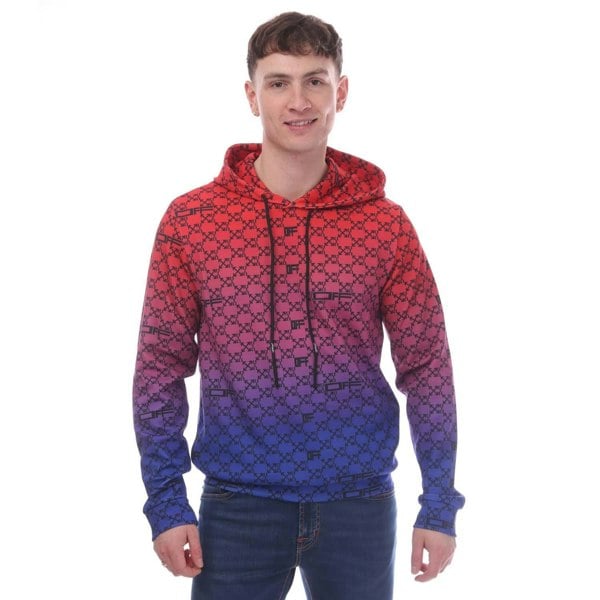 Off White Mens ATHL Monogram Hoodie - Red