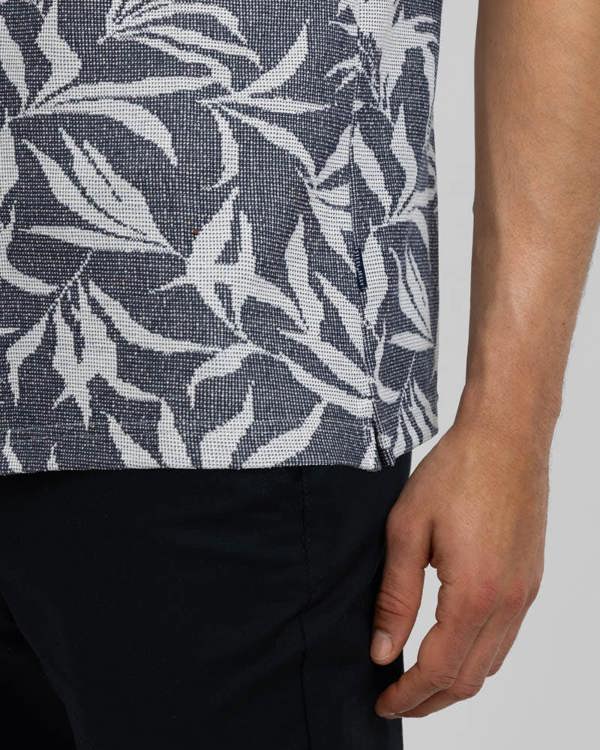 Steel & Jelly Oval - Leaf Jacquard Short Sleeve Shirt
