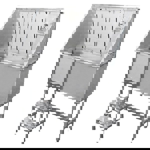 Monstershop Pet Dog Bath Steel Tub Washing Station 400mm