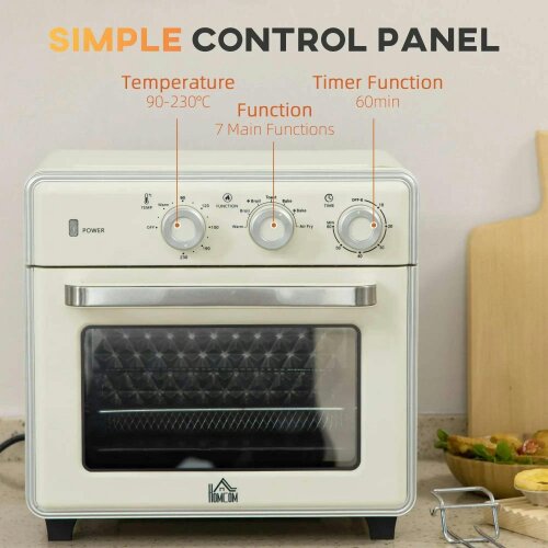 Bobobiy 20L 90-230℃ Mini Electric Oven - Cream