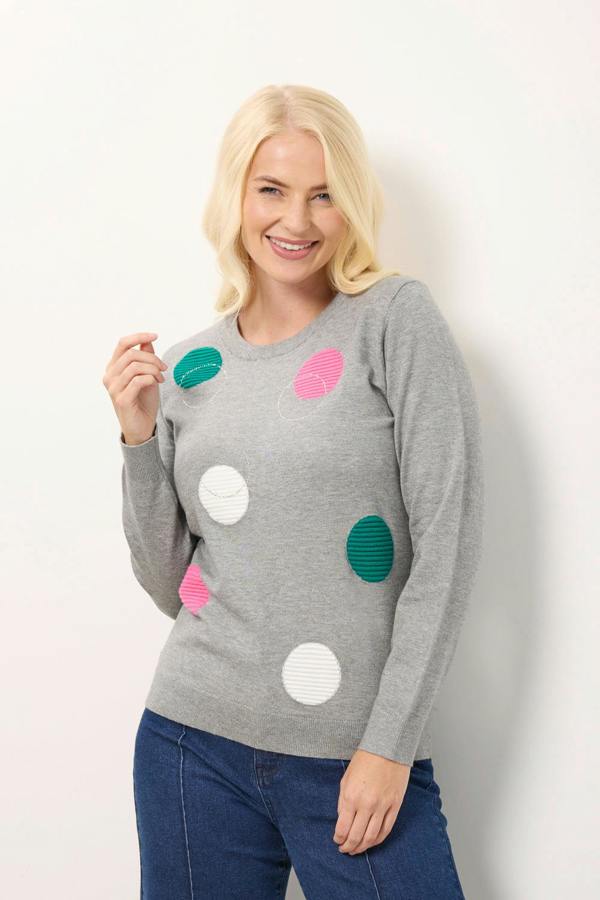 Mudflower Circle Stitch Jumper