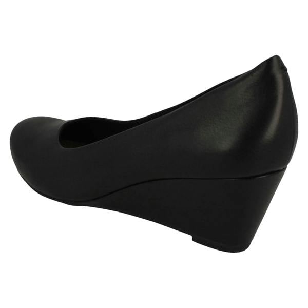 Clarks Ladies Clarks Wedge Heeled Court Shoes Flores Tulip