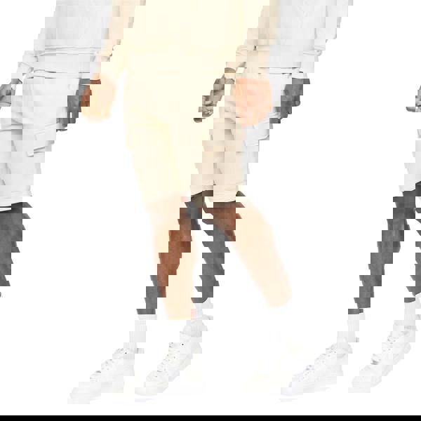 Crosshatch Mens Bardon Cargo Shorts - Light Stone - 