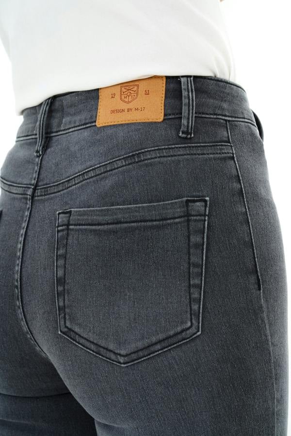 Smart Living Women's Stylish Skinny Fit High Waist Denim Jeans - Grey