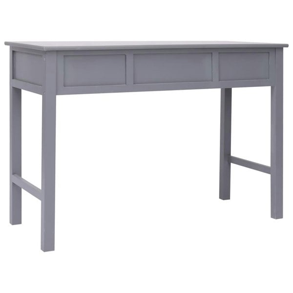 Berkfield Writing Desk Grey 110x45x76 cm Wood