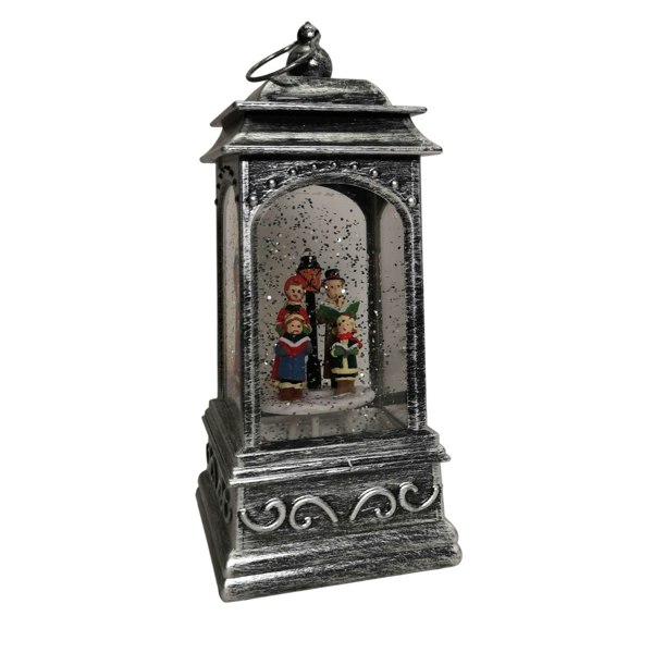 Samuel Alexander 21cm Battery Operated Christmas Carol Scene Glitter Water Spinner Lantern