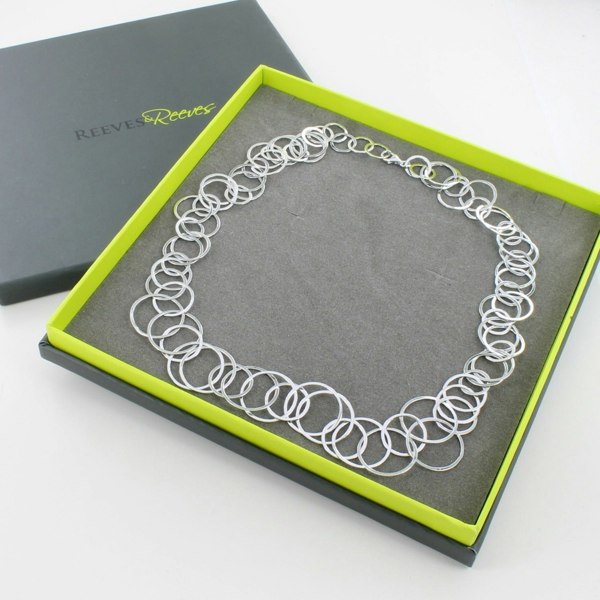 Sterling Silver Slinky Necklace - Reeves & Reeves