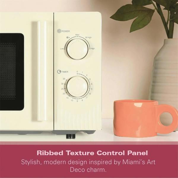 Hamilton Beach Miami Manual 800W Microwave - Sand - Hamilton Beach UK