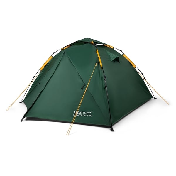 Regatta 3 Person Pop Up All-In-One Pitching Instant Tent - Green Pastures