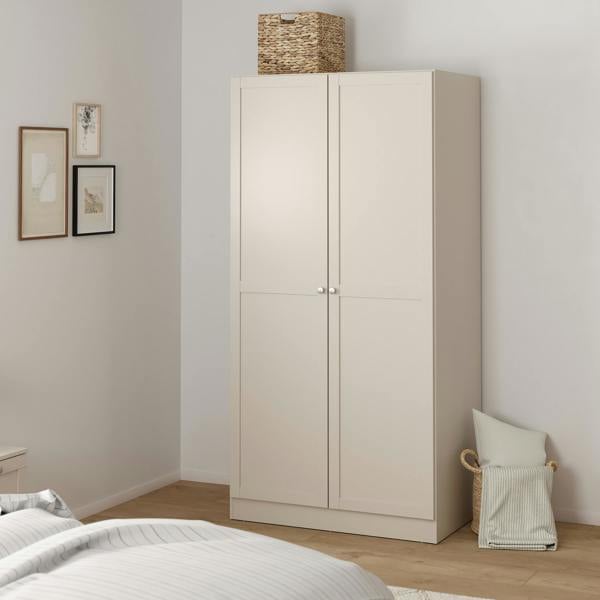 Furniture To Go Brande Wardrobe with 2 Frame Doors in Cashmere