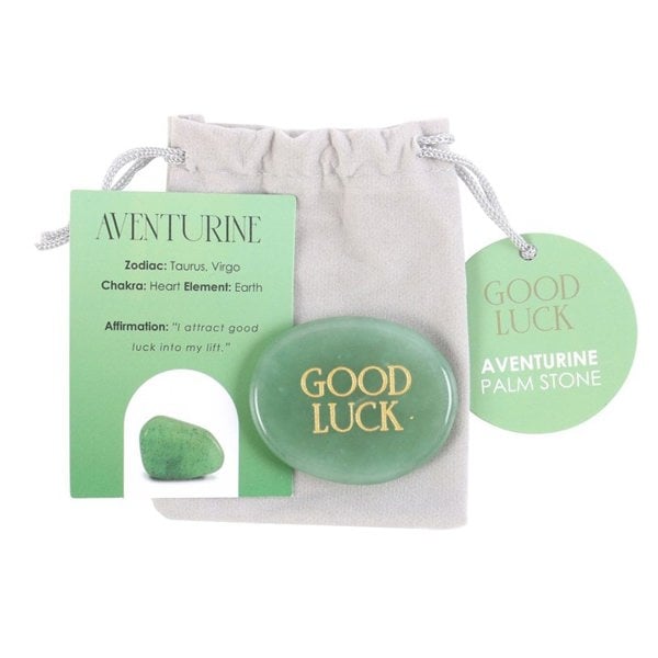 Serano Good Luck Aventurine Crystal Palm Stone
