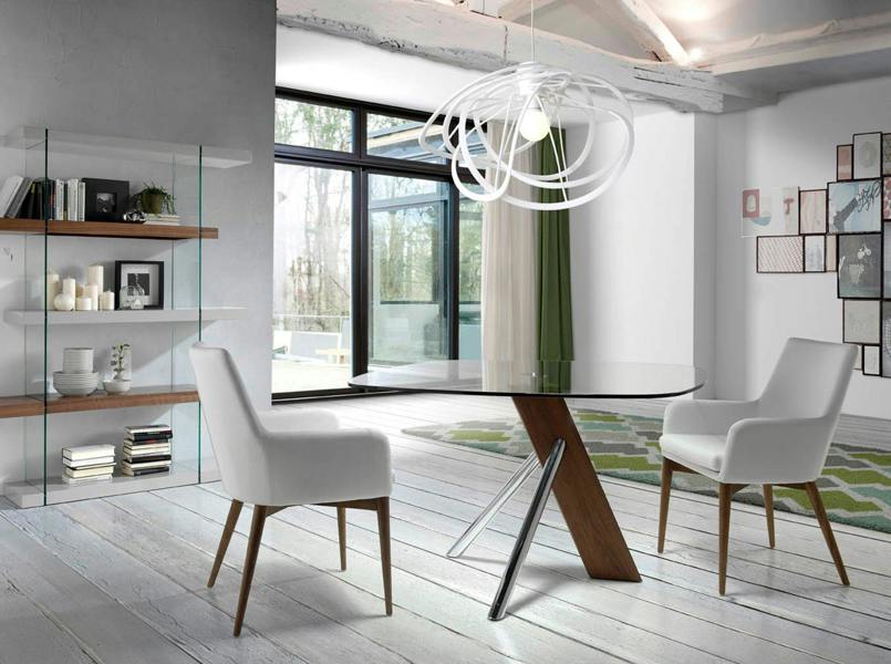 Angel Cerdá White Leatherette Chair 4006