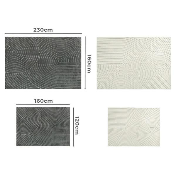 Marlow Large Area Rug for Living Room Bedroom Plush Velvet Soft Floor Carpet