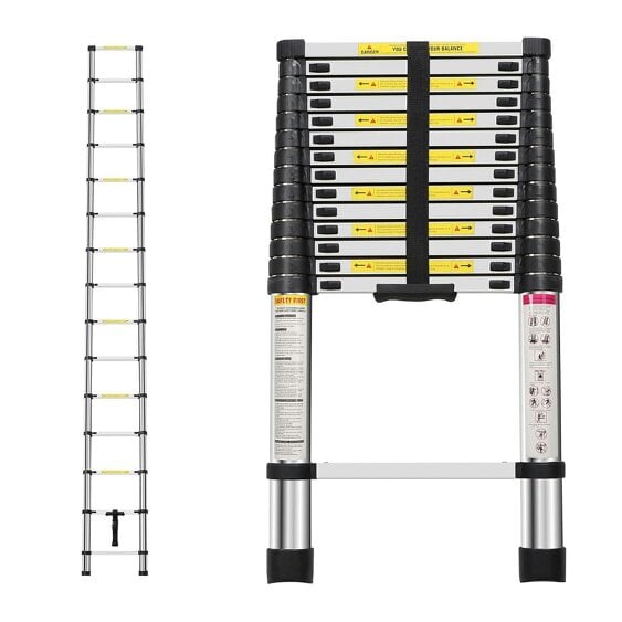 Neo 4.6M Extendable Steel Foldable Telescopic Ladder