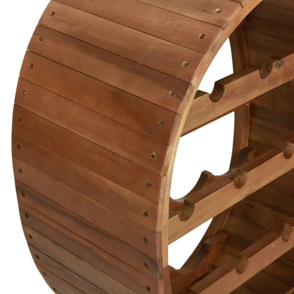 Berkfield Wine Rack 13 Bottles Solid Acacia Wood