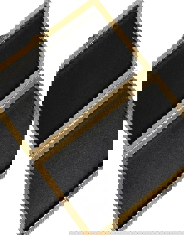 Crystal Bifold Clutch with Black Leather Lining