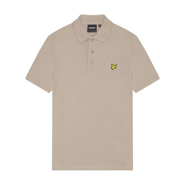 Lyle & Scott Mens Plain Polo Shirt - Heritage Taupe