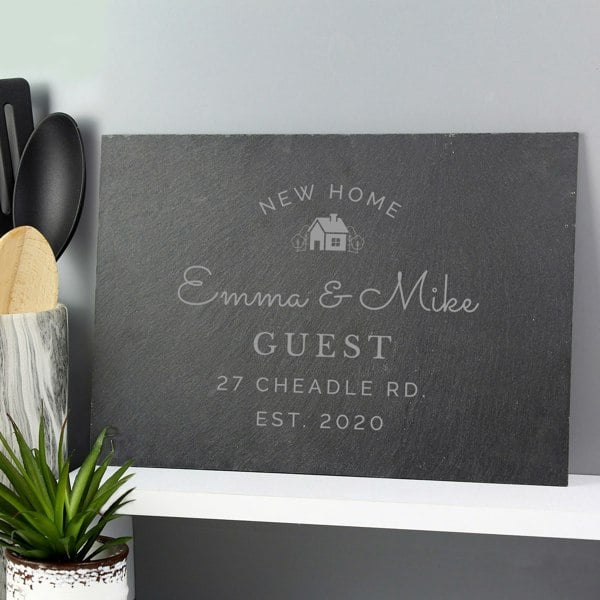 Personalised Memento Company Personalised New Home Slate