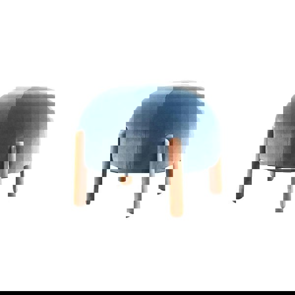 K19 LADYBUG Kid Footstool-Weilai Concept-Blue-Linen-Weilai Concept