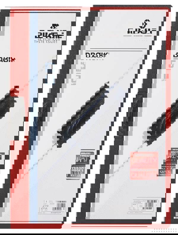 Durable DURAQUICK 20 Sheet Document Clip File Folder | 20 Pack | A4 Red