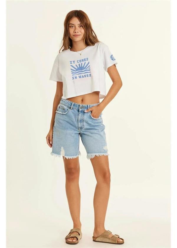 Sisstrevolution The Cruiser Crop Tee ladies tee Sisstrevolution White S