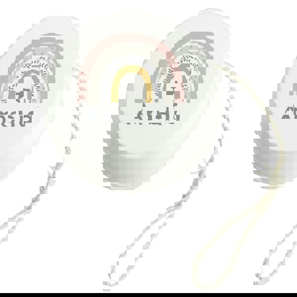 Personalised Memento Company Personalised Rainbow White Wooden Yoyo