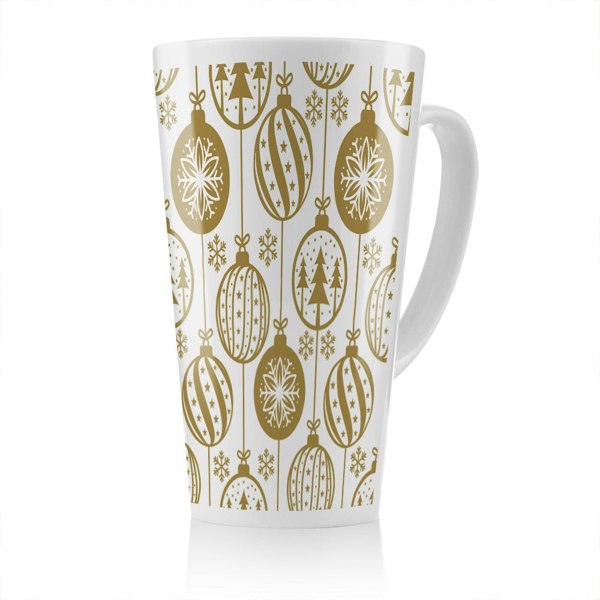 Benjamin Tate Design Christmas Baubles Dining Latte Mug