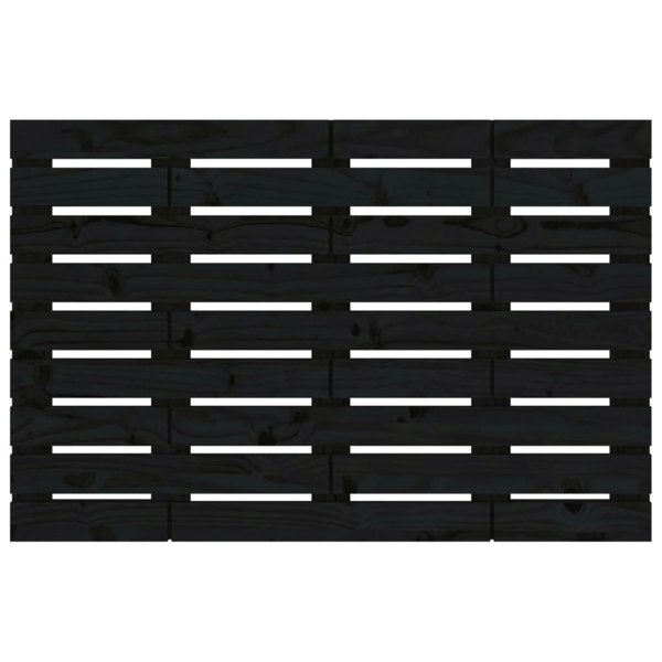 Berkfield Wall Headboard Black 96x3x63 cm Solid Wood Pine