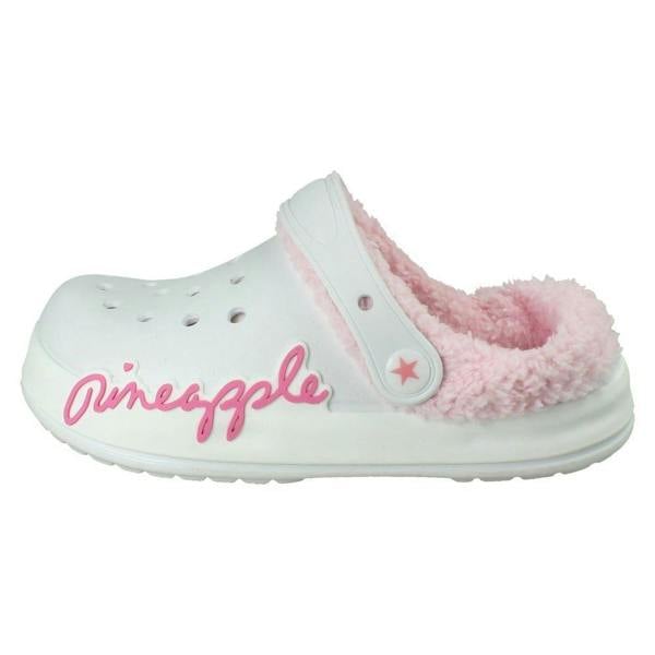Pineapple Girls Pineapple Light Up Fluffy Lined Clogs H2719