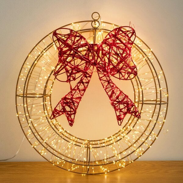 Samuel Alexander 38cm Galaxy Light Up Christmas Wreath with 960 LEDs & Timer