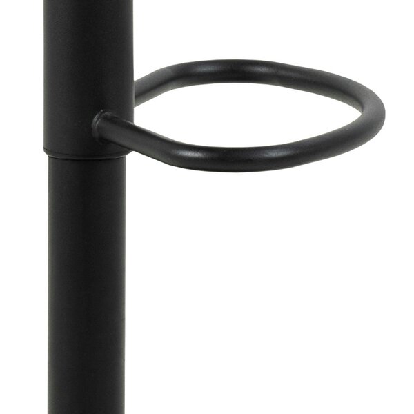 Wyld Haus Buttonfern Set of 2 Vintage Brown Diamond Upholstered Swivel Bar Stool