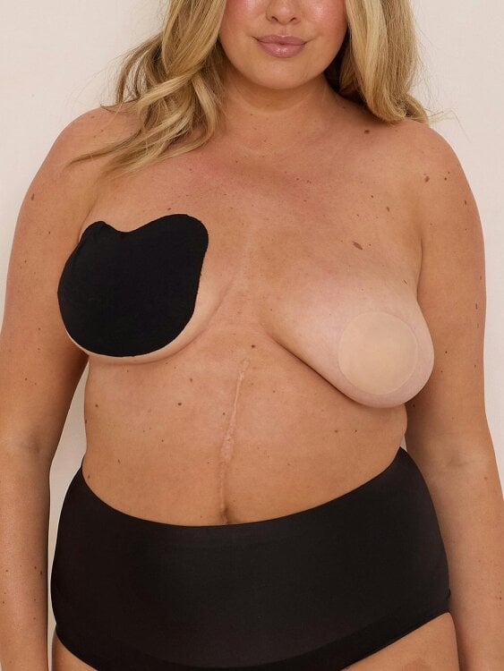 Perky Pear Sweetheart Strapless Boob Tape-Double Pack Bundle-BEIGE & BLACK